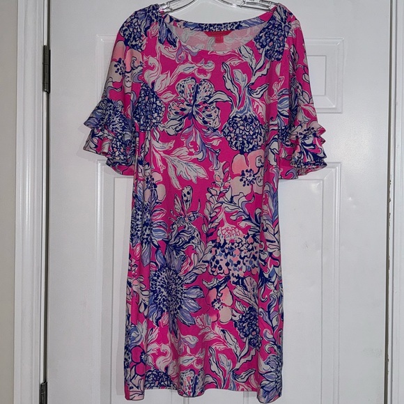 Lilly Pulitzer Ruffle Sleeve Dress size - M - Picture 1 of 4